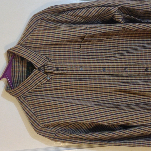 Bobby Jones Large Plaid Button Down Shirt, L (16.5) - Picture 2 of 5